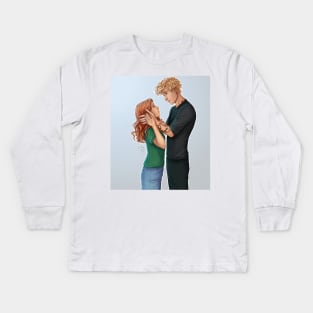 Clary and Jace Kids Long Sleeve T-Shirt